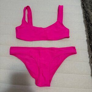 Solid & Striped Bright Pink Bikini